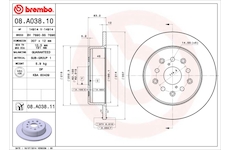 Brzdový kotouč BREMBO 08.A038.10