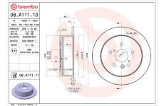 Brzdový kotouč BREMBO 08.A111.10