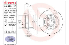 Brzdový kotouč BREMBO 08.A202.11