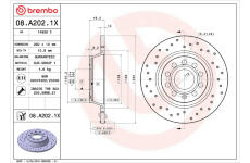 Brzdový kotouč BREMBO 08.A202.1X