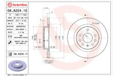 Brzdový kotúč BREMBO 08.A224.10