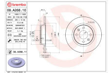 Brzdový kotúč BREMBO 08.A268.11