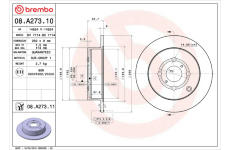 Brzdový kotouč BREMBO 08.A273.10