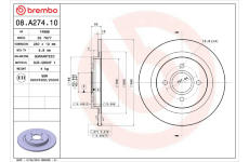 Brzdový kotouč BREMBO 08.A274.10