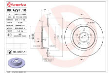 Brzdový kotouč BREMBO 08.A297.11