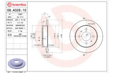 Brzdový kotúč BREMBO 08.A328.10