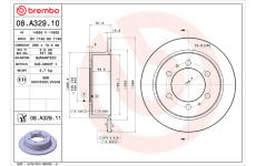 Brzdový kotouč BREMBO 08.A329.11