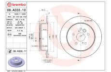 Brzdový kotouč BREMBO 08.A333.11