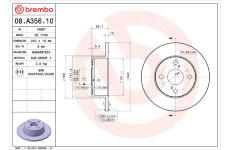 Brzdový kotouč BREMBO 08.A356.10