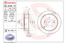 Brzdový kotouč BREMBO 08.A446.10