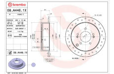 Brzdový kotouč BREMBO 08.A446.1X