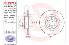 Brzdový kotouč BREMBO 08.A456.10