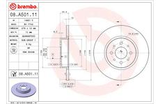 Brzdový kotouč BREMBO 08.A501.11