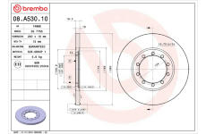 Brzdový kotouč BREMBO 08.A530.10