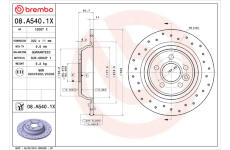 Brzdový kotúč BREMBO 08.A540.1X