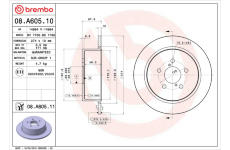 Brzdový kotouč BREMBO 08.A605.11