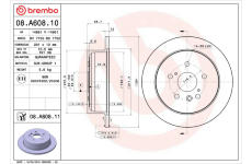 Brzdový kotouč BREMBO 08.A608.10