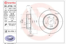 Brzdový kotouč BREMBO 08.A708.11