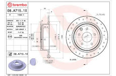 Brzdový kotúč BREMBO 08.A715.1X