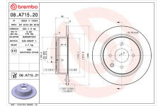 Brzdový kotouč BREMBO 08.A715.21