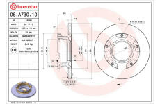 Brzdový kotouč BREMBO 08.A730.10