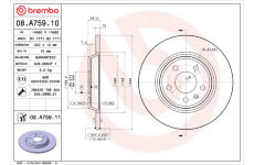 Brzdový kotúč BREMBO 08.A759.11