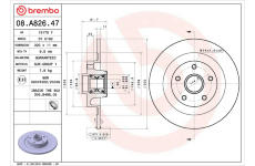 Brzdový kotouč BREMBO 08.A826.47