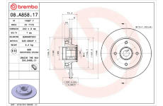 Brzdový kotouč BREMBO 08.A858.17