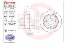 Brzdový kotouč BREMBO 08.A869.21