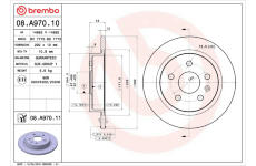 Brzdový kotouč BREMBO 08.A970.10