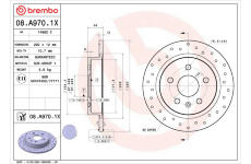 Brzdový kotouč BREMBO 08.A970.1X