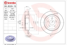 Brzdový kotouč BREMBO 08.B029.10