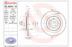 Brzdový kotouč BREMBO 08.B044.10