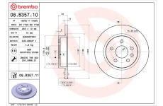 Brzdový kotouč BREMBO 08.B357.10