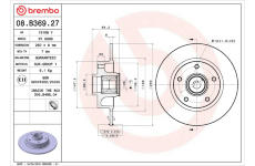 Brzdový kotouč BREMBO 08.B369.27