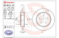 Brzdový kotouč BREMBO 08.B412.11