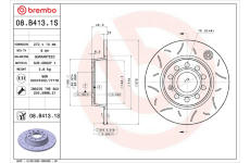 Brzdový kotouč BREMBO 08.B413.1S