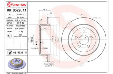 Brzdový kotouč BREMBO 08.B529.11