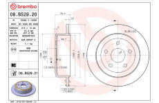 Brzdový kotouč BREMBO 08.B529.21