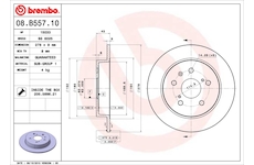 Brzdový kotouč BREMBO 08.B557.10