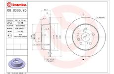 Brzdový kotouč BREMBO 08.B566.21