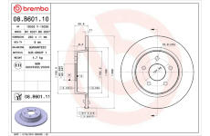 Brzdový kotouč BREMBO 08.B601.10