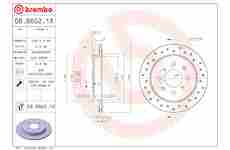 Brzdový kotouč BREMBO 08.B602.1X