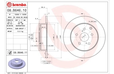 Brzdový kotouč BREMBO 08.B646.11