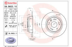 Brzdový kotouč BREMBO 08.B653.11