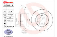 Souprava brzd, koutocova brzda BREMBO KT 10 036