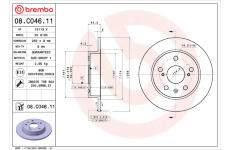 Brzdový kotúč BREMBO 08.C046.11