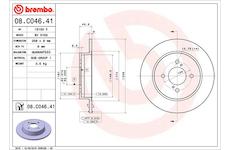 Brzdový kotouč BREMBO 08.C046.41