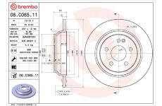 Brzdový kotouč BREMBO 08.C065.11