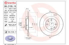 Brzdový kotouč BREMBO 08.C135.11